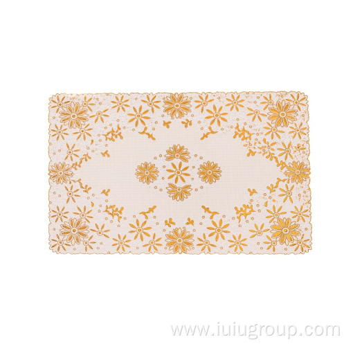 New Design Pattern Rectangle Lace Placemats